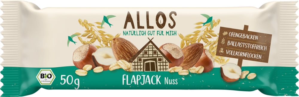 Hafer Flapjack Nuss Allos - Sanoverde