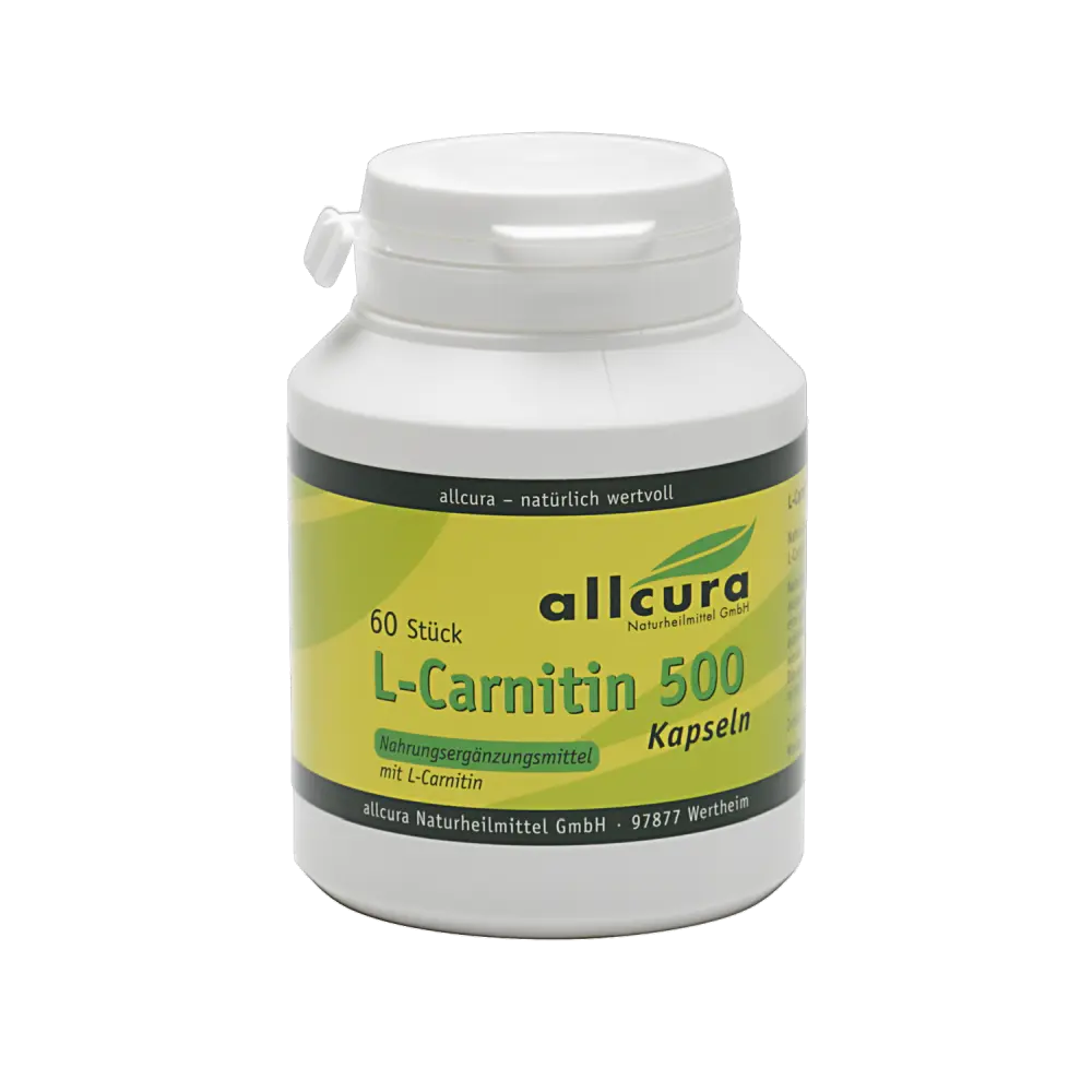 L-Carnitin 500 (60 Kapseln) BIO Allcura - Sanoverde