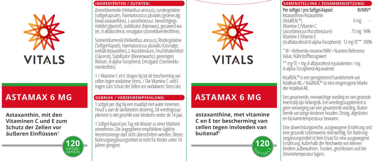 Astamax 6 mg 60 Kapseln - Sanoverde