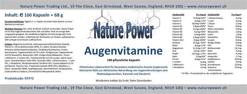 Augenvitamine - Sanoverde