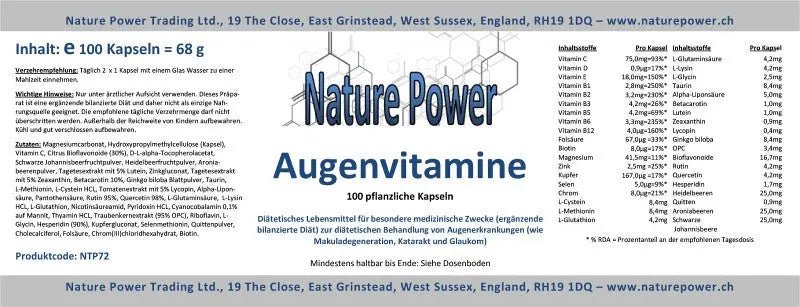 Augenvitamine - Sanoverde