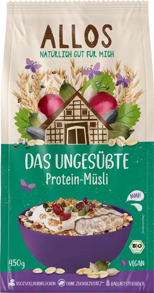 Ungesüßte Protein-Müsli Allos - Sanoverde