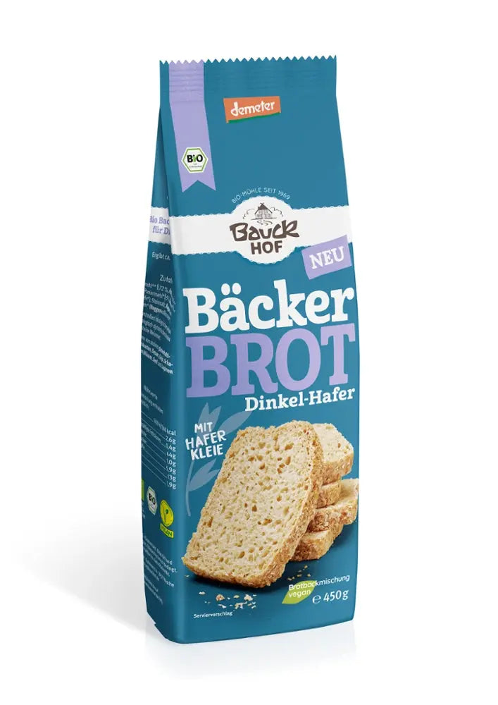 Bäcker Brot Dinkel-Hafer Bauckhof - Sanoverde