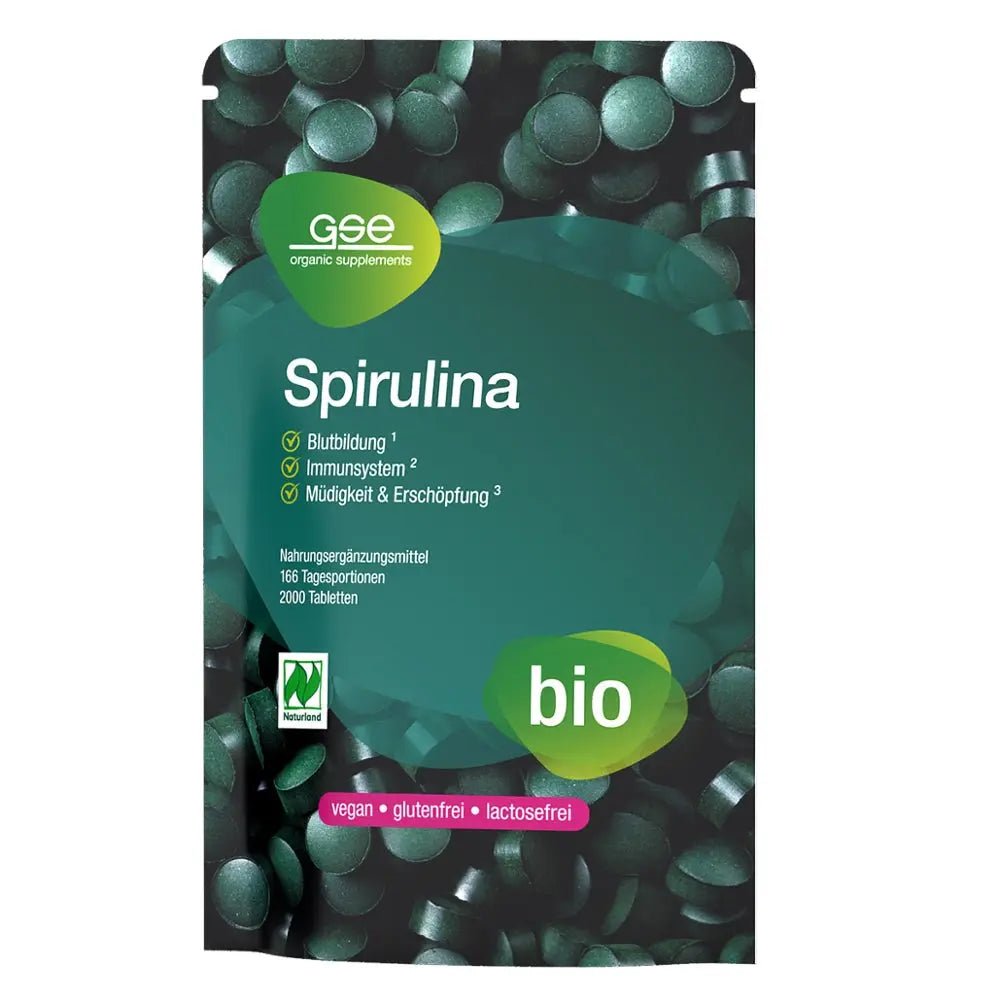 Bio Spirulina Pur Tabletten BIO - Sanoverde