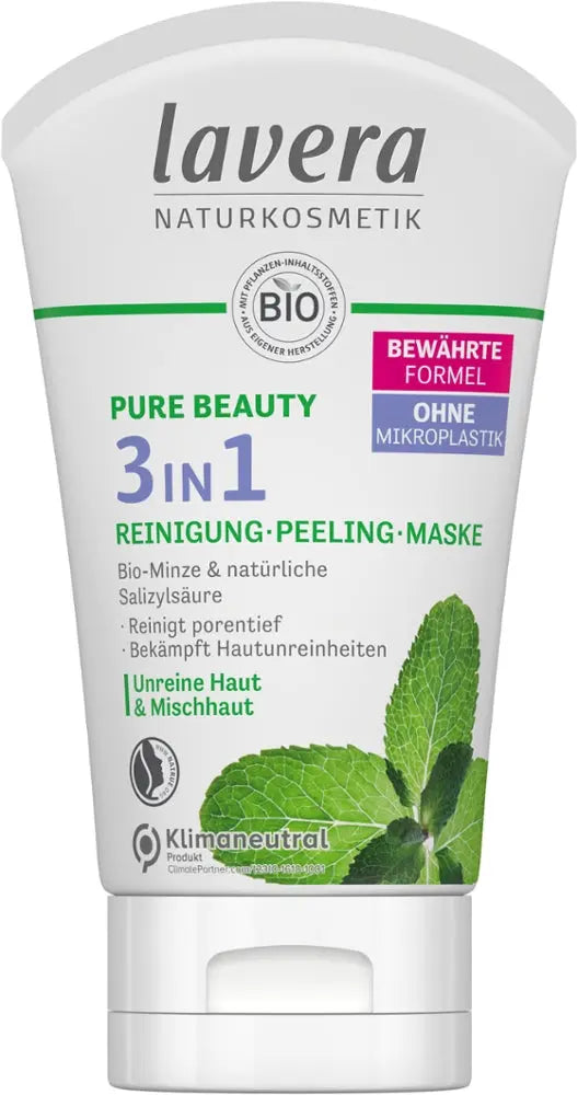 3in1 Reinigung-Peeling-Mask Lavera - Sanoverde