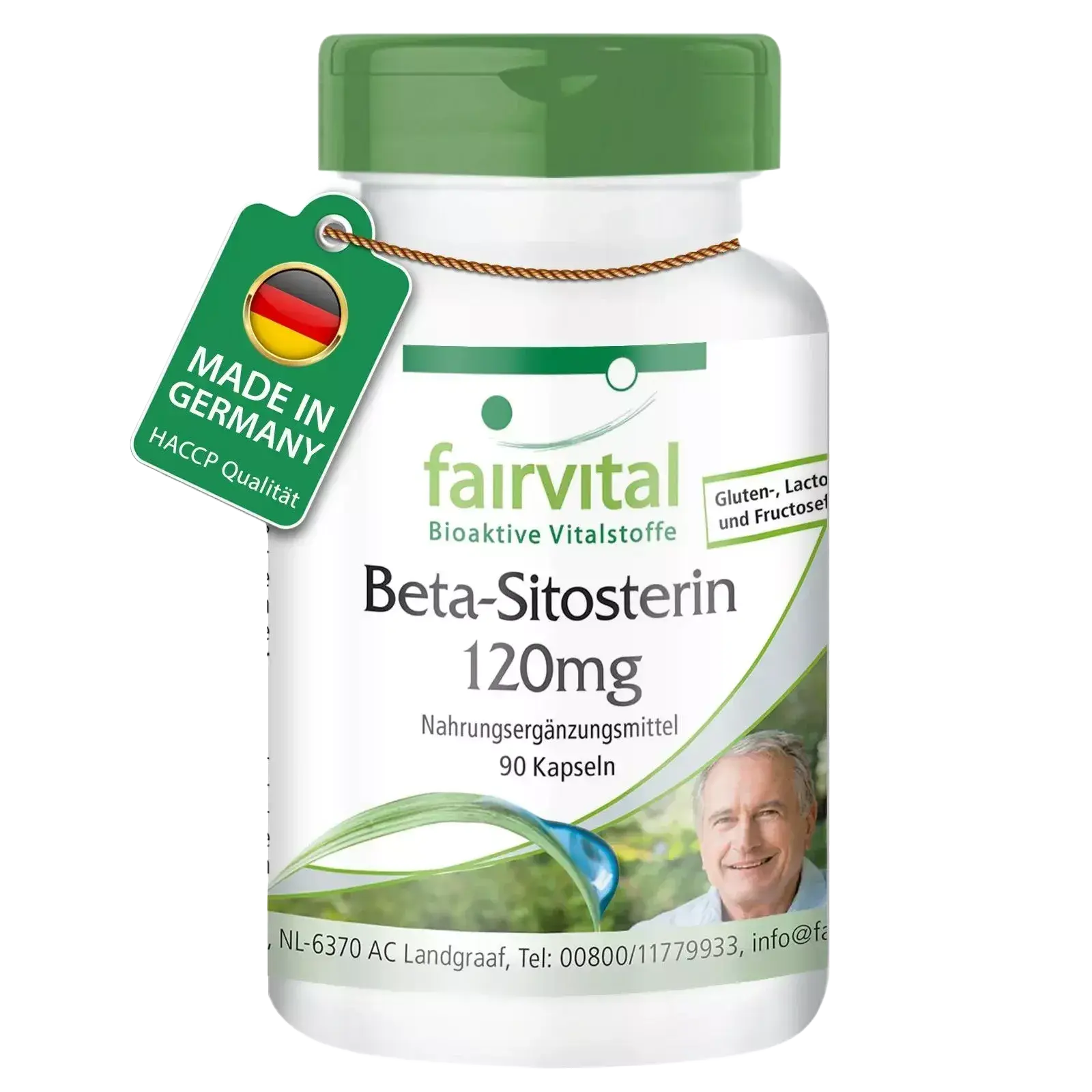 Beta-Sitosterin 120mg aus Kiefernöl (90 Kapseln) Fairvital - Sanoverde