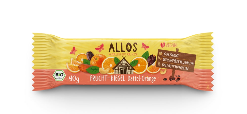 Fruchtriegel Dattel Orange Allos - Sanoverde