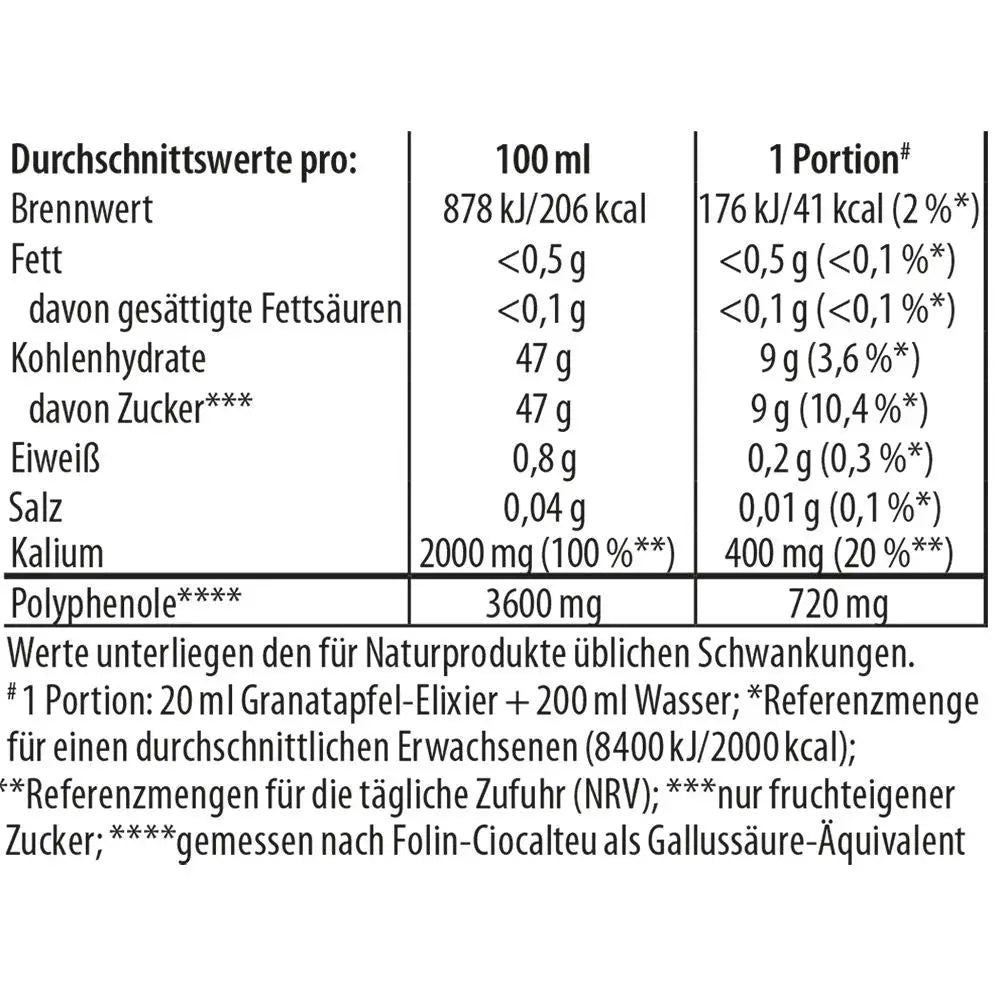 Dr. Jacob´s Granatapfel - Elixier 500ml - Sanoverde