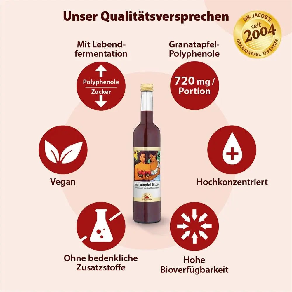 Dr. Jacob´s Granatapfel - Elixier 500ml - Sanoverde