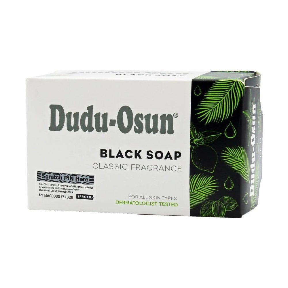 Dudu - Osun® nicht biozertifiziert - CLASSIC - Schwarze Seife aus Afrika 48x150g - Sanoverde