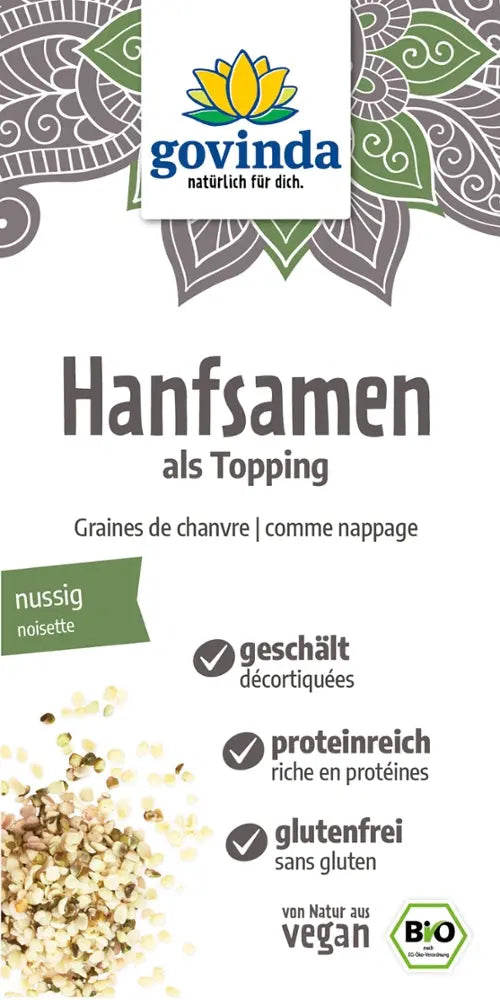 Hanfsamen Bio, geschält Govinda - Sanoverde