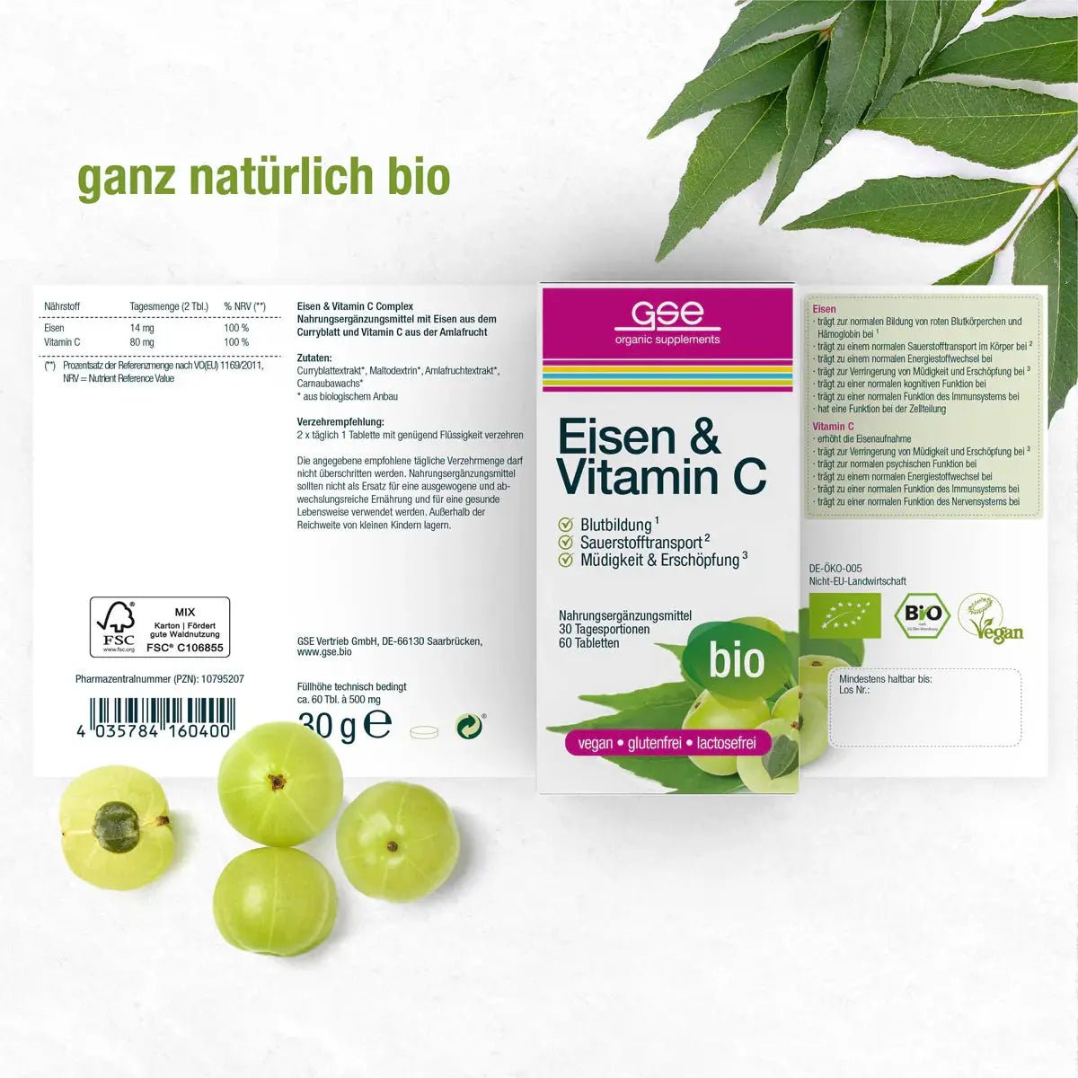 Eisen & Vitamin C Complex BIO - Sanoverde