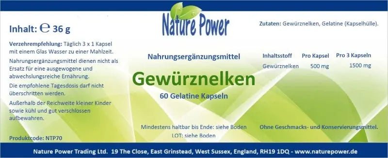 Gewürznelken - Sanoverde