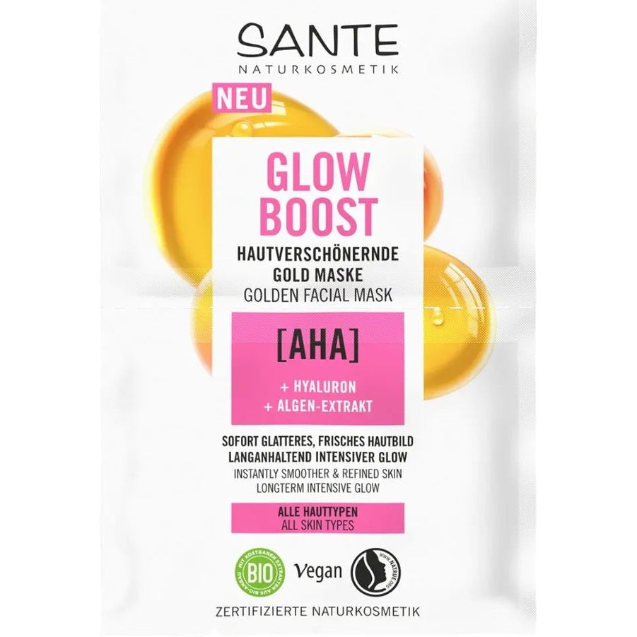 Glow Boost Gold Maske - Sanoverde