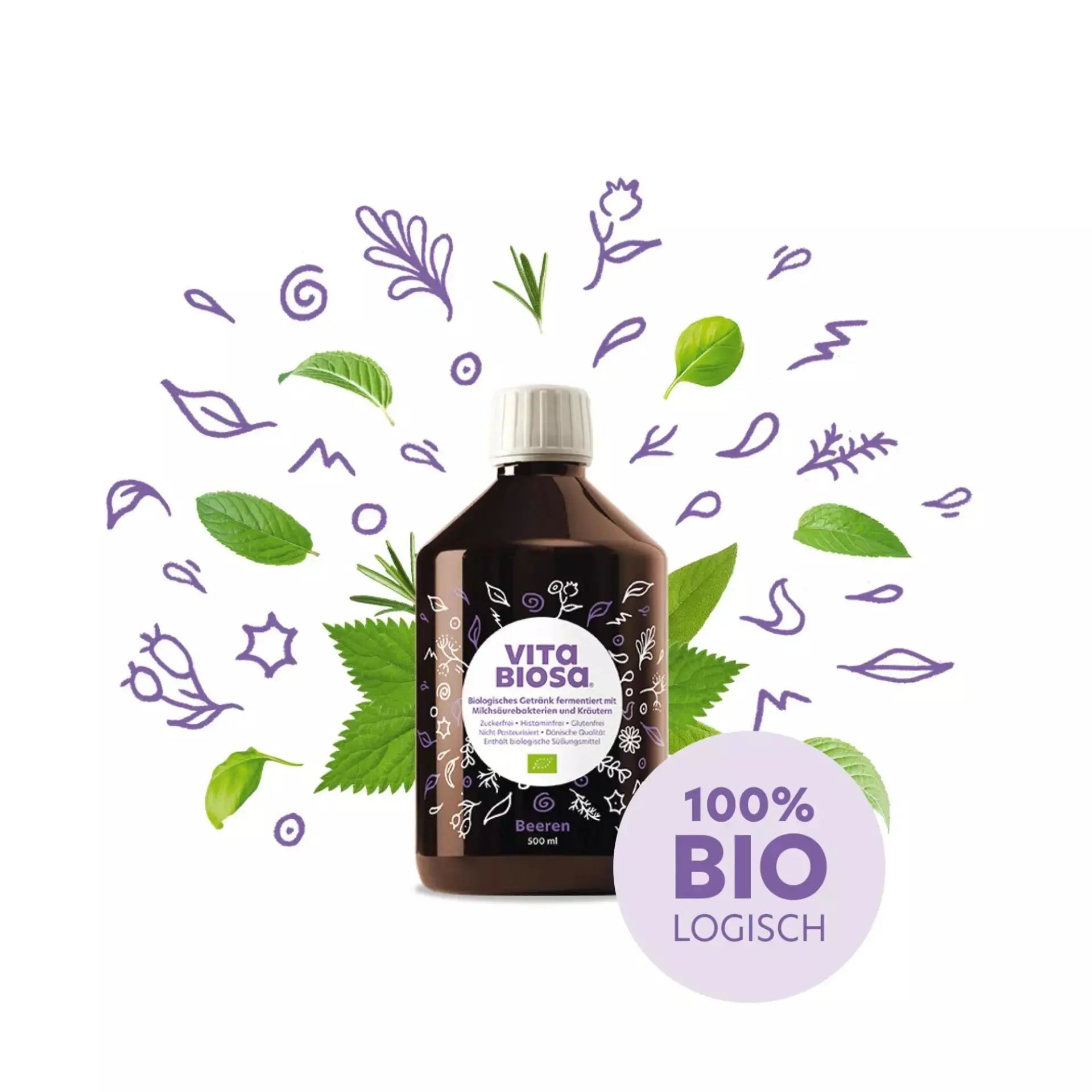 Vita Biosa Beeren, 500 ml Vita Biosa - Sanoverde