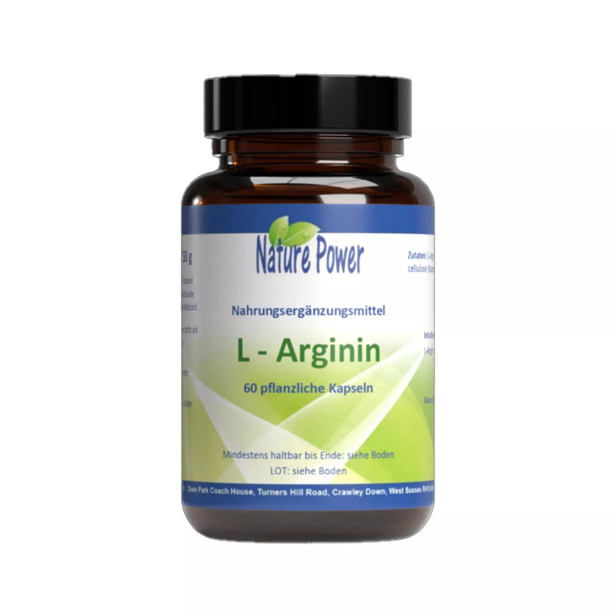 L-Arginin, 500mg Nature Power - Sanoverde