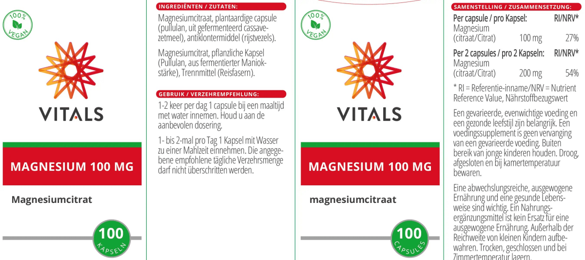 Magnesium(citrat) 100 mg - Sanoverde