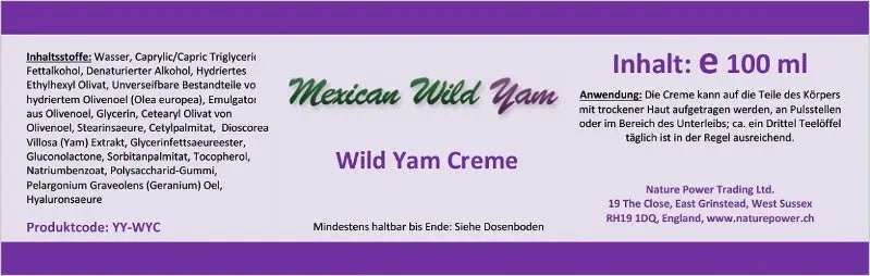 Mexican Wild Yam Creme - Sanoverde
