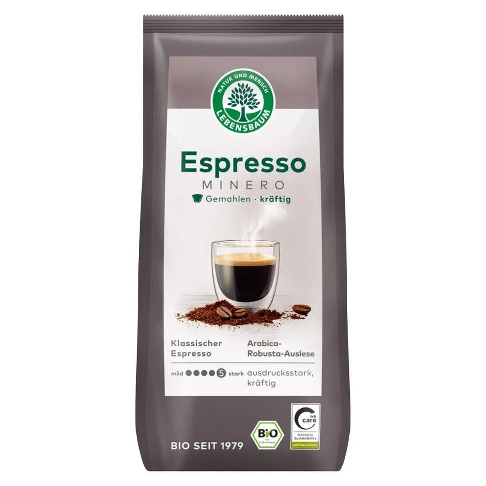 Minero Espresso gemahlen BIO - Sanoverde