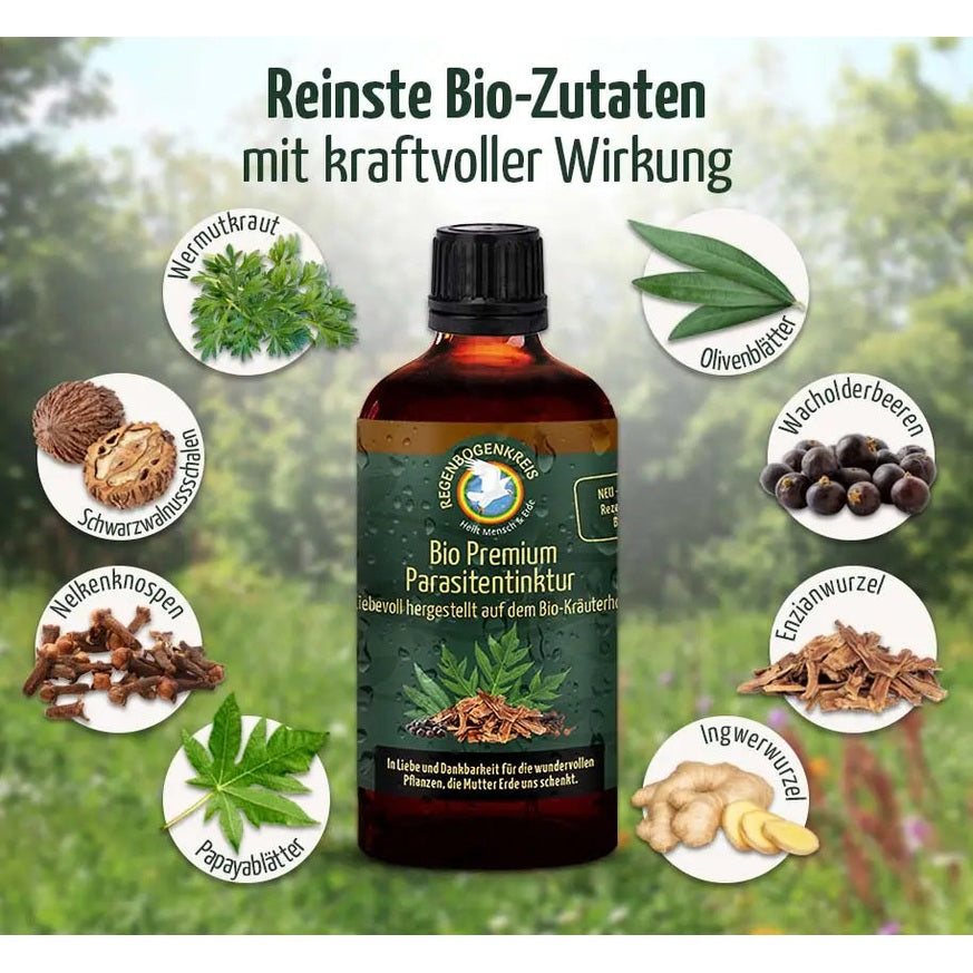 Bio Premium Parasitentinktur, 100 ml Regenbogenkreis - Sanoverde