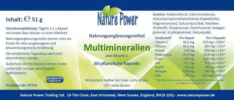 Multi - Mineralien + Vitamin C - Sanoverde