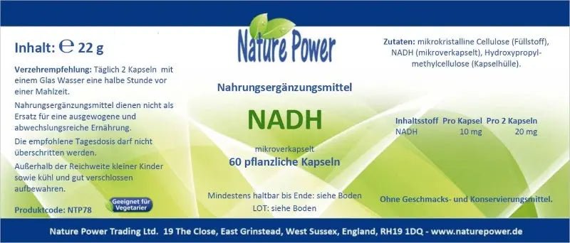 NADH Coenzym 1 - Sanoverde