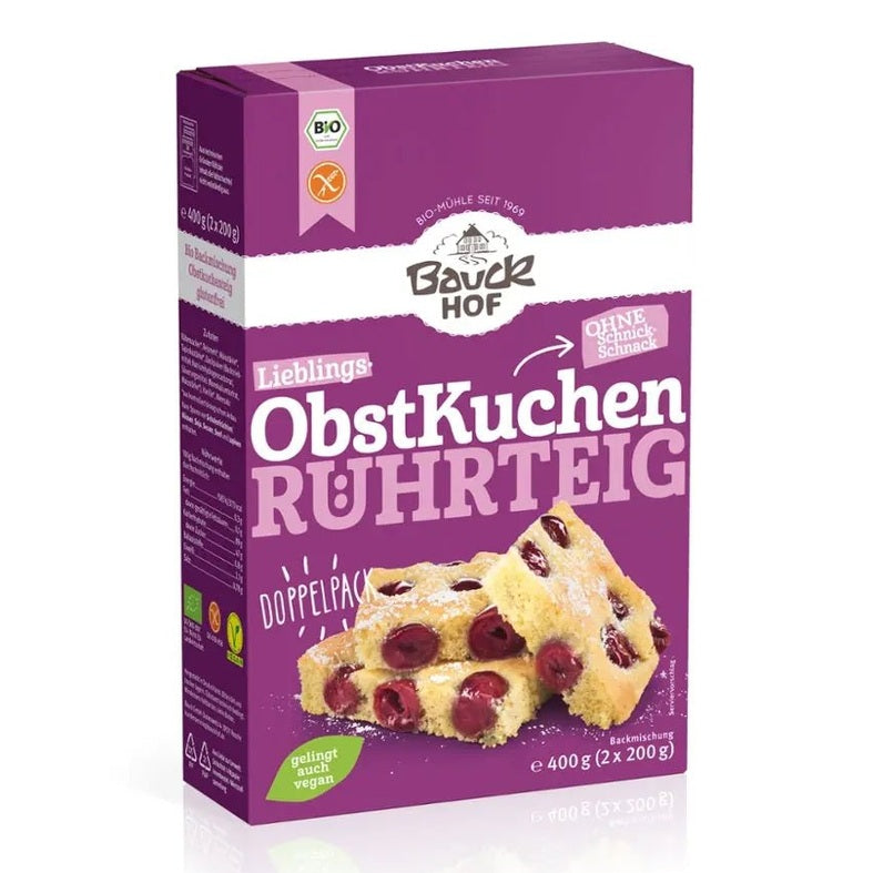 Obstkuchen Rührteig BIO - Sanoverde