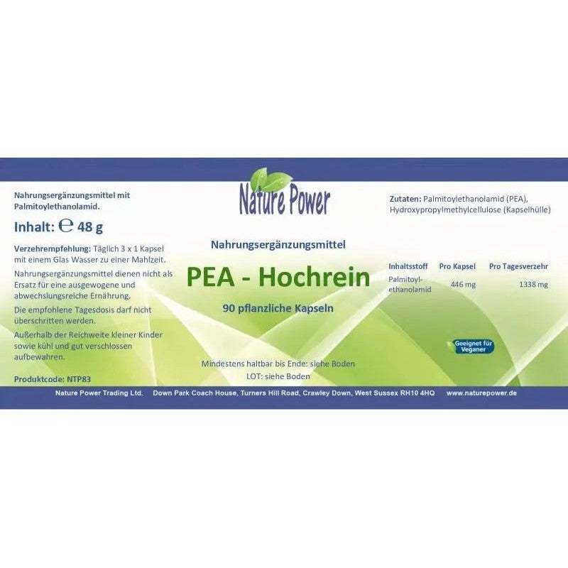 PEA Hochrein (Palmitoylethanolamid) - Sanoverde