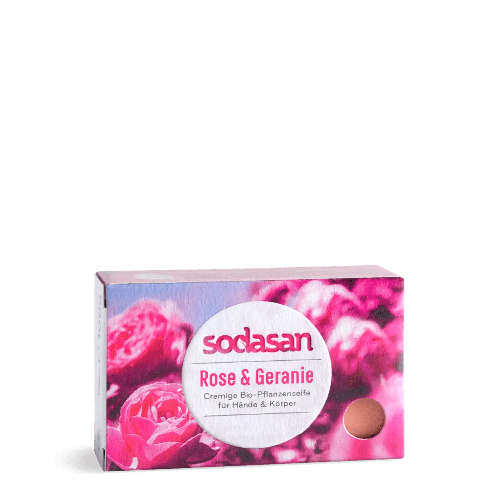 Pflanzenseife Rose u. Ger. - Sanoverde