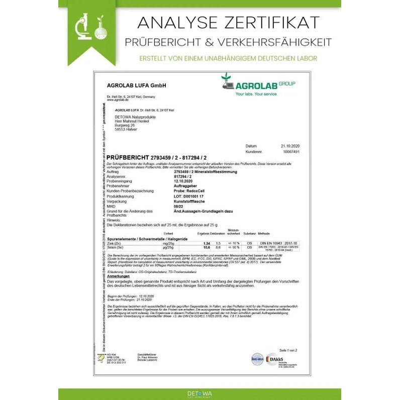RedoxCell Zellaktiv - Sanoverde