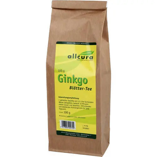Ginkgo Blätter Tee, 100 g BIO Allcura - Sanoverde