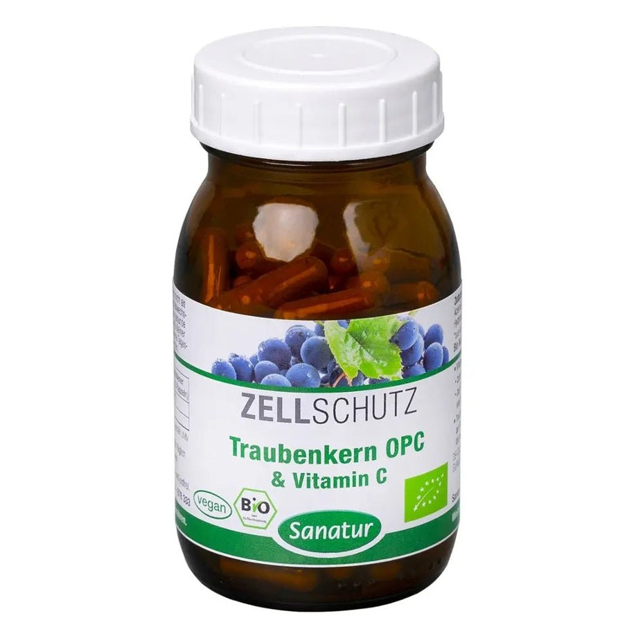 Traubenkern - OPC und Vitamin C Kapseln, BIO - Sanoverde