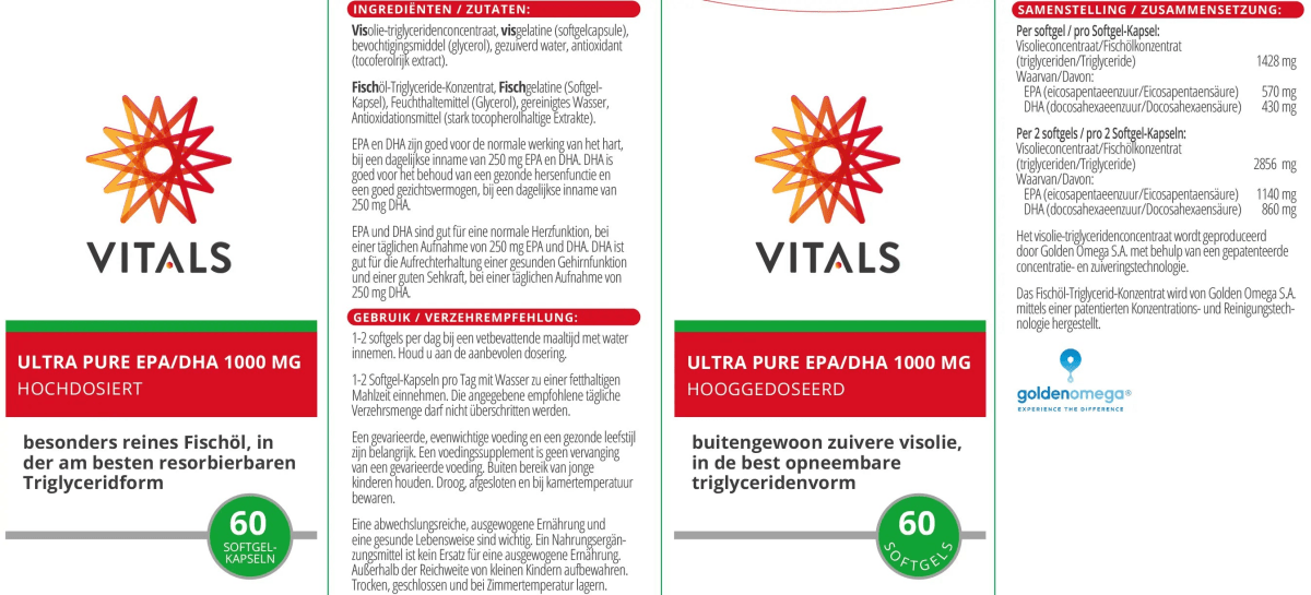 Ultra Pure EPA/DHA 1000 mg - Sanoverde