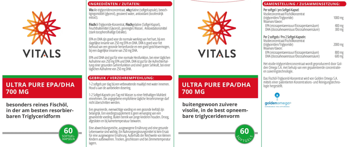 Ultra Pure EPA/DHA 700 mg - Sanoverde