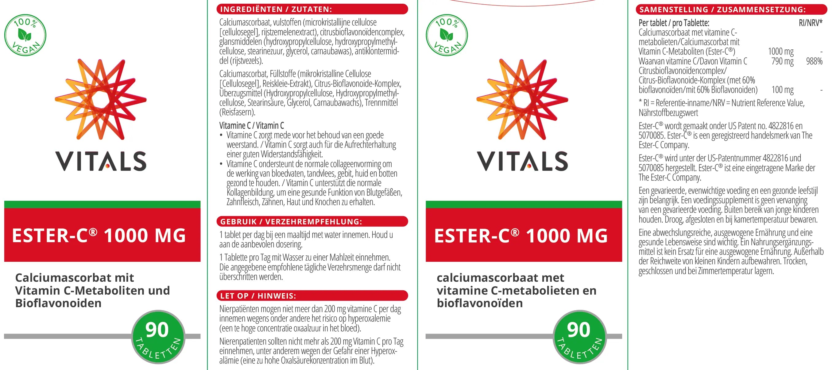 Ester-C® 1000 mg Vitals - Sanoverde