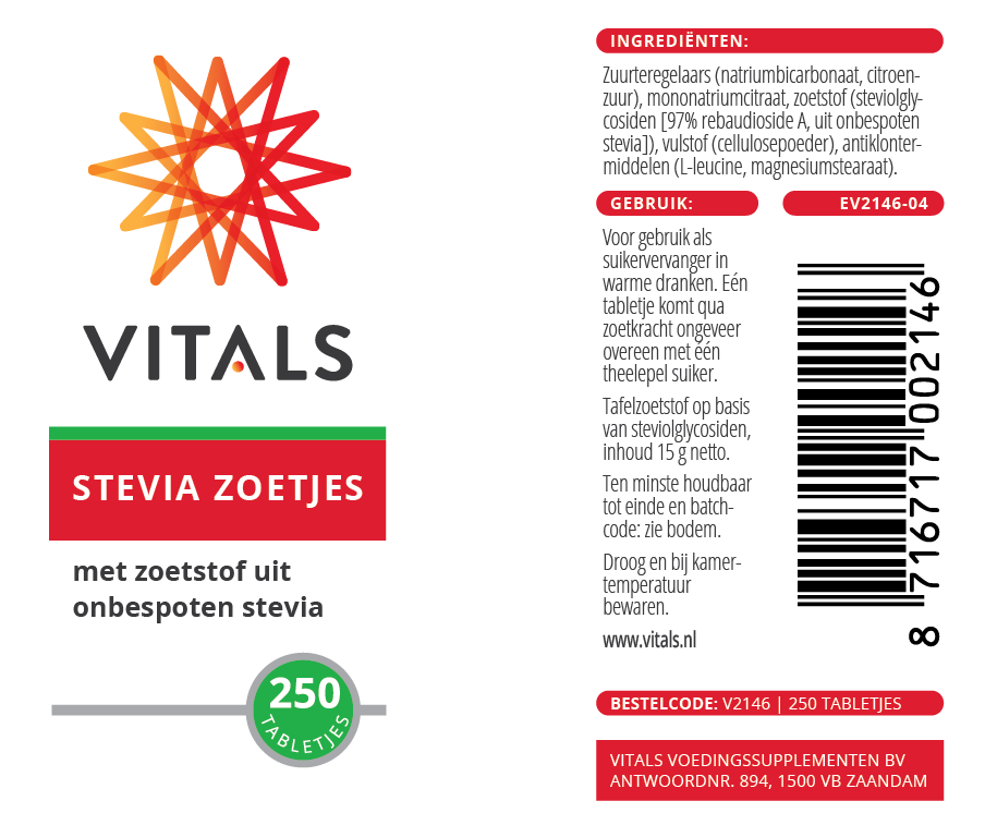 Stevia-Süßstoffe 250 Stk