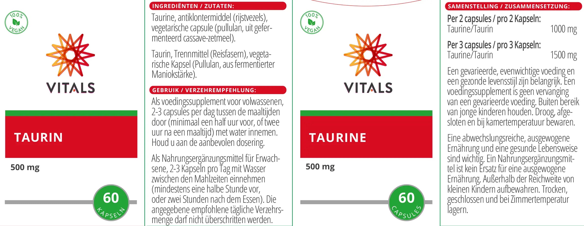 Taurin Vitals - Sanoverde