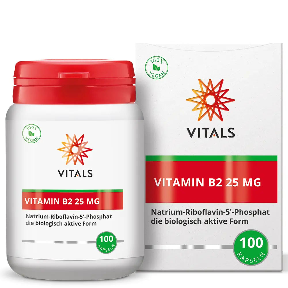 Vitamin B2 25 mg Vitals - Sanoverde