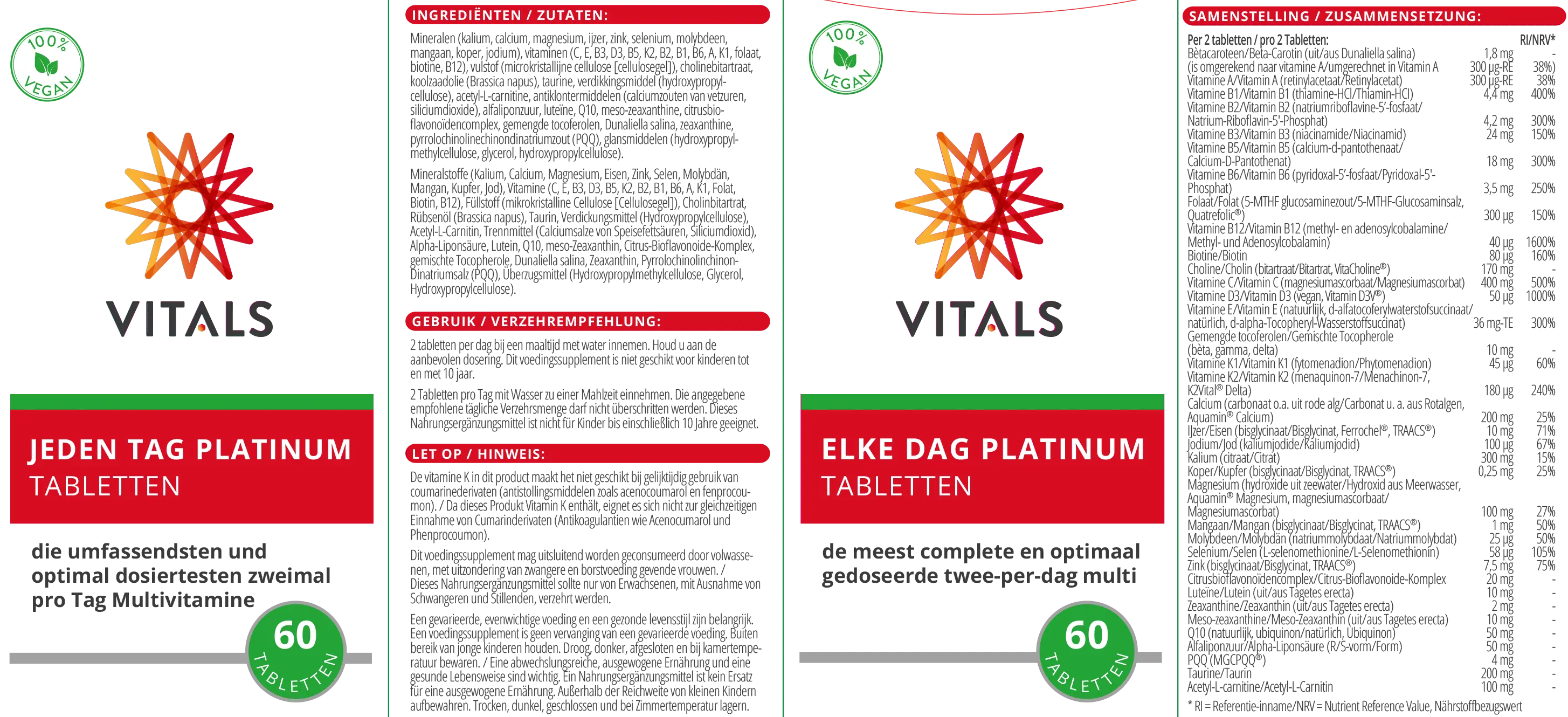 Jeden Tag Platinum Vitals - Sanoverde