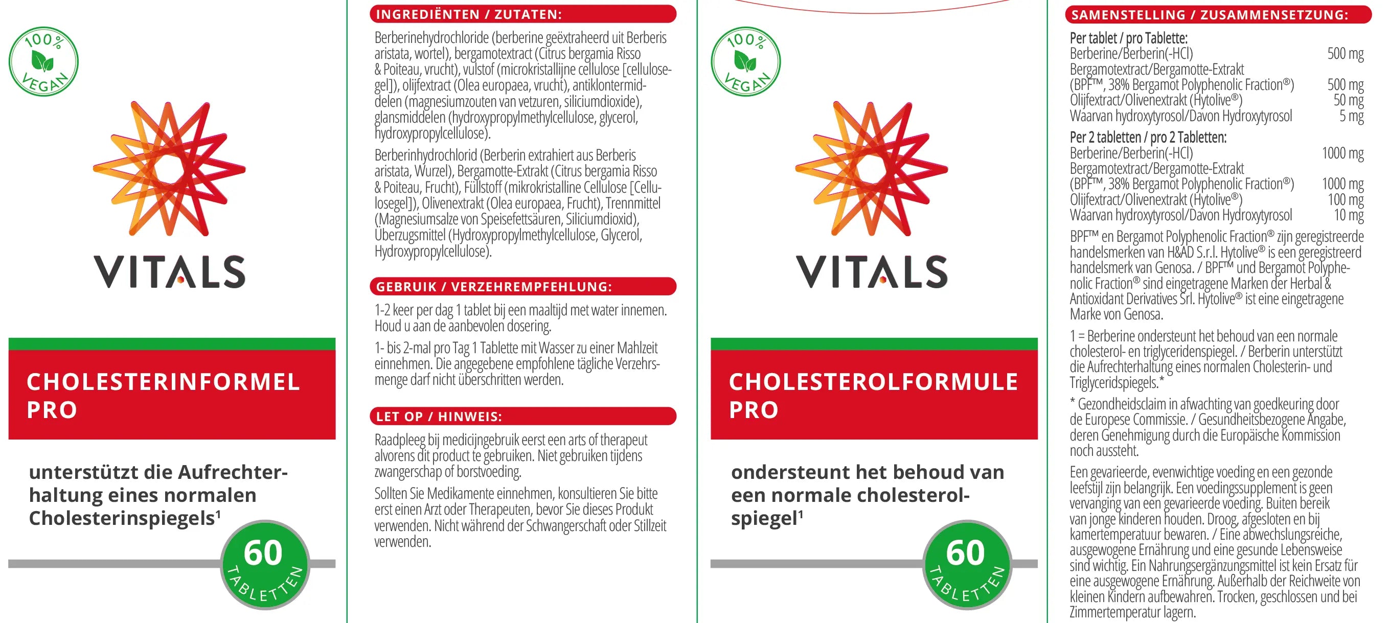 Cholesterinformel Pro Vitals - Sanoverde