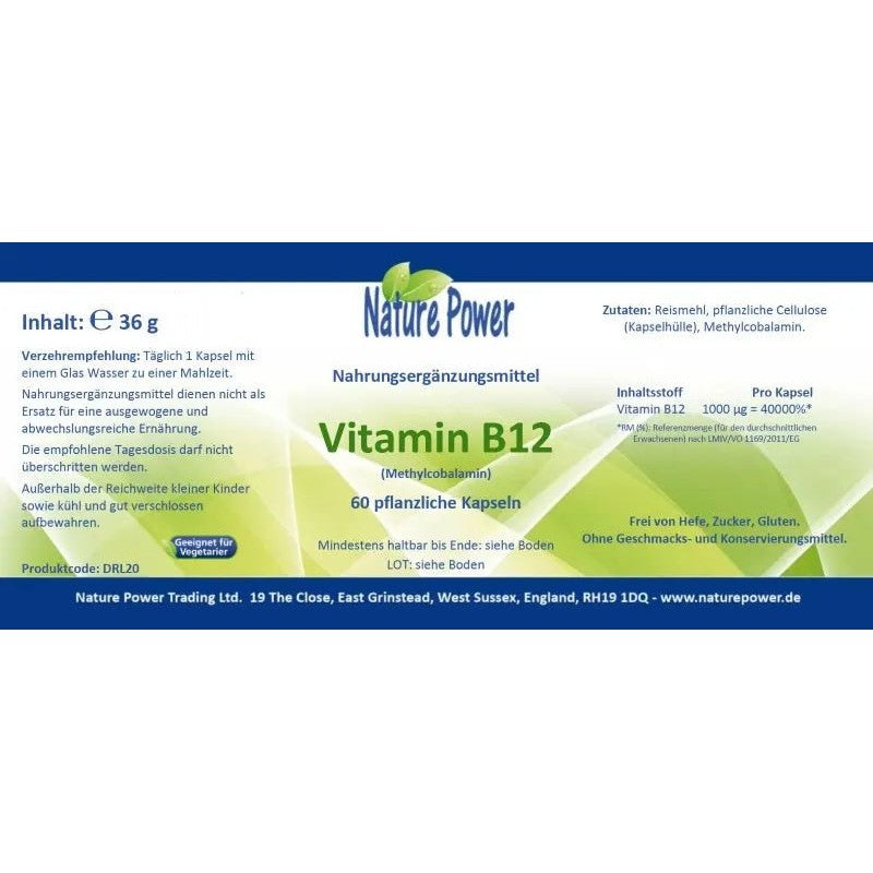 Vitamin B12 Methylcobalamin - Sanoverde