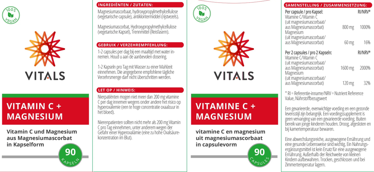 Vitamin C + Magnesium - Sanoverde