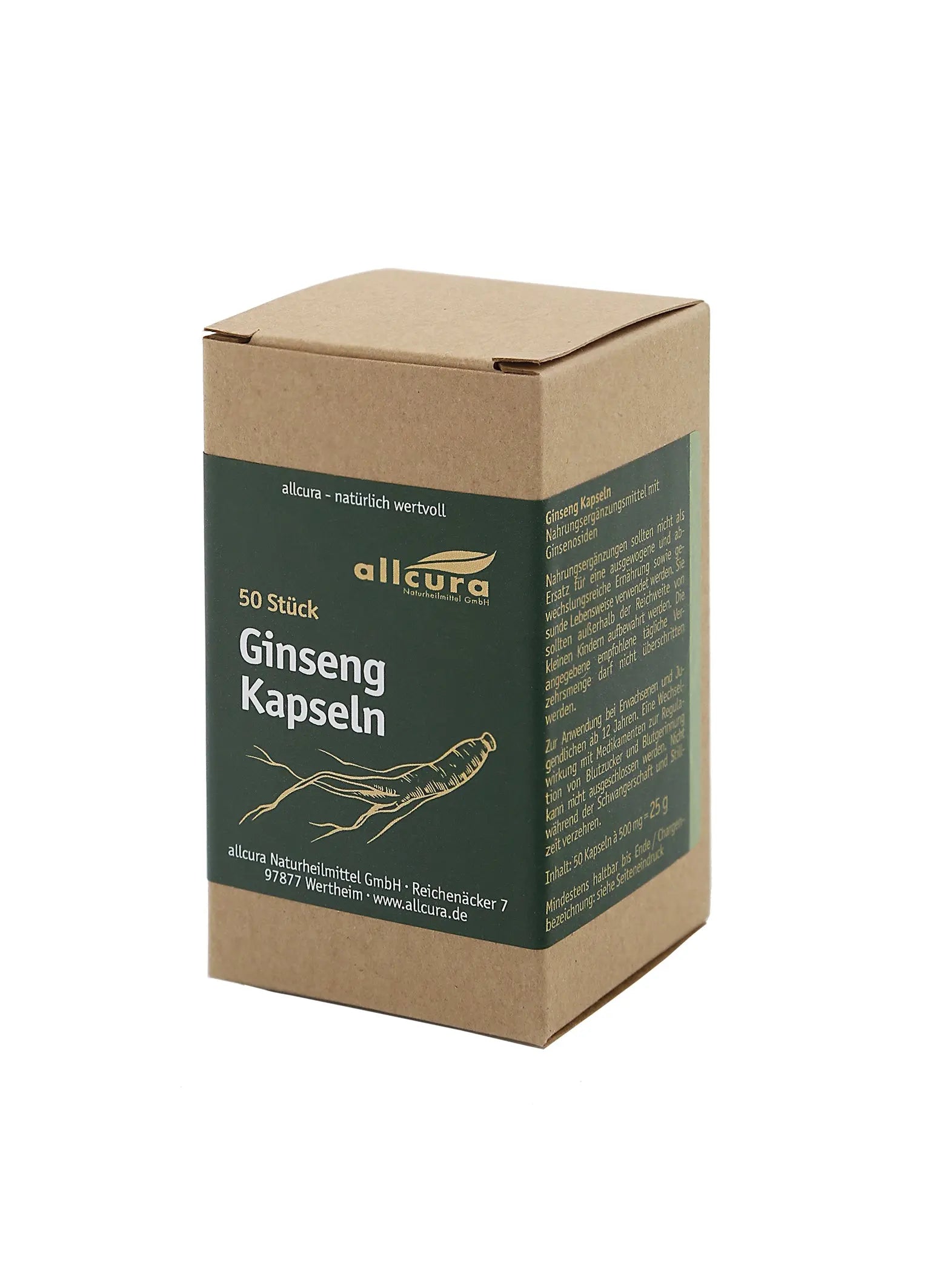 IL HWA Ginseng, 50 Kapseln BIO Allcura - Sanoverde