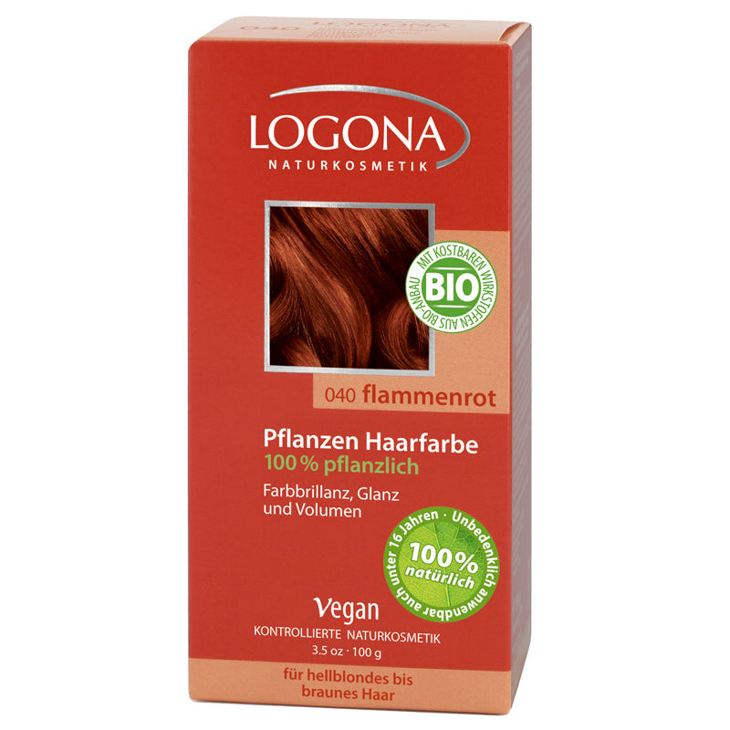 Logona Pflanzen-Haarfarbe-Pulver, Flammenrot