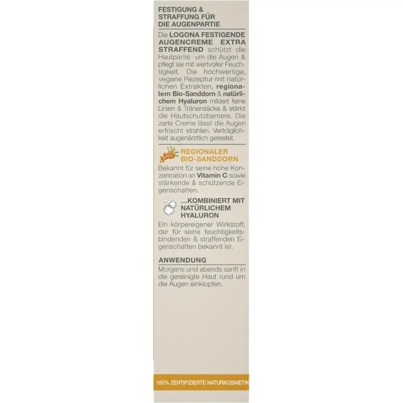 Logona Age Protection Augencreme - Sanoverde